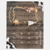 Polaire Little Cowboy Ouest | Bébé Couverture de jalon (Devant)