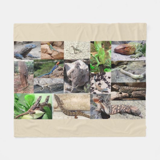 Polaire Lizard couverture photo couleur pleine (Devant (Horizontal))