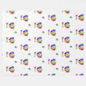 Polaire LK Logo Couverture bébé - Confort qui inspire (Devant (Horizontal))