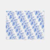 Polaire Lobelia couverture à fleurs rayées bleu (Devant (Horizontal))