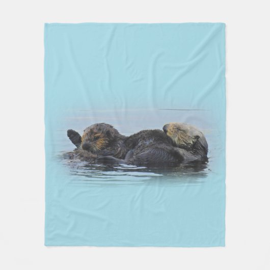 Polaire Loutre de maman mer et son bébé, couverture (Devant)