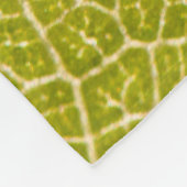 Polaire Macro couverture d'ouatine de feuille verte (Coin)