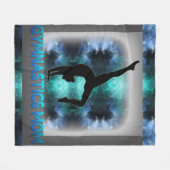 Polaire "Maman gymnastique" couverture en toison. (Devant (Horizontal))