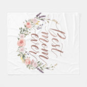 Polaire Meilleure Maman Ever – Couverture en molleton de c (Devant (Horizontal))