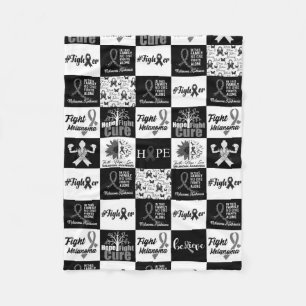 Polaire Melanoma Motif Caro Fleece Jeter la couverture