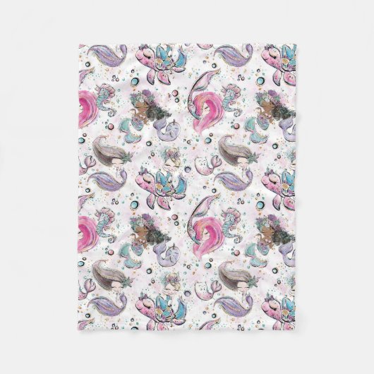 Polaire Mermaid couverture Océan thème (Devant)