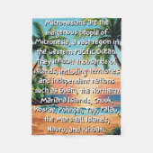 Polaire Micronésie Nous sommes une seule couverture (Devant)