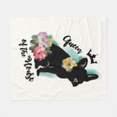 Polaire MILIEU de la couverture | d'ouatine de bouledogue (Devant (Horizontal))