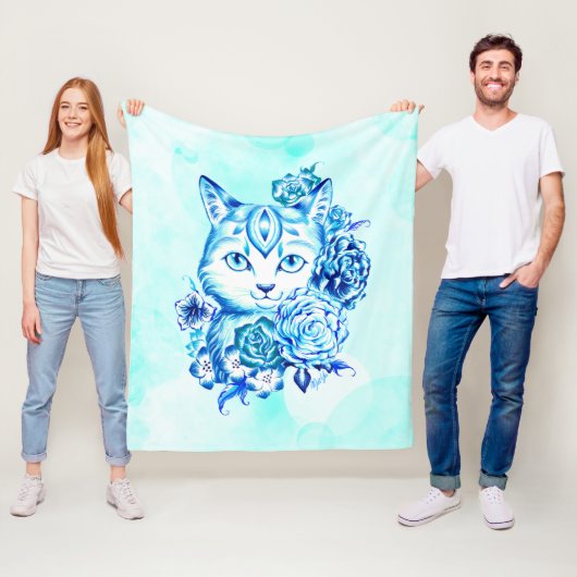 Polaire MILIEU doux de beurre de couverture d'ouatine (En situation)