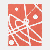 Polaire Minimalisme Abstrait Lignes Blanches Couverture Bl (Devant)