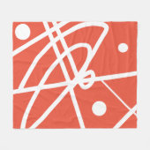 Polaire Minimalisme Abstrait Lignes Blanches Couverture Bl (Devant (Horizontal))