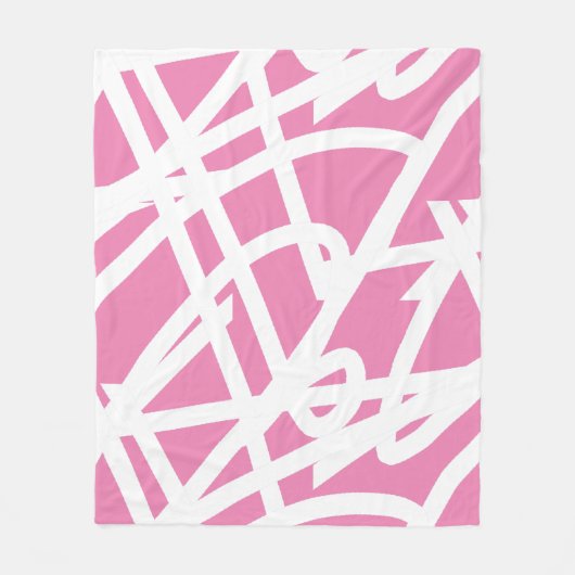 Polaire Minimalisme Abstrait Lignes blanches Couverture ro (Devant)