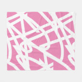 Polaire Minimalisme Abstrait Lignes blanches Couverture ro (Devant (Horizontal))