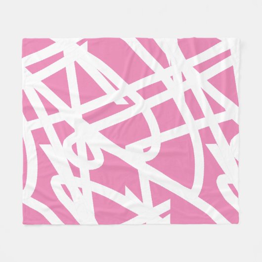 Polaire Minimalisme Abstrait Lignes blanches Couverture ro (Devant (Horizontal))