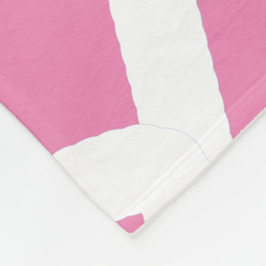 Polaire Minimalisme Abstrait Lignes blanches Couverture ro (Coin)