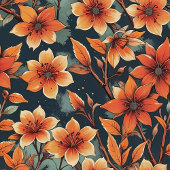 Polaire Moderne automne fleurs en terre cuite couverture v