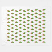 Polaire Motif Cactus mignon sur couverture (Devant (Horizontal))