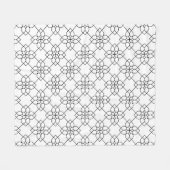 Polaire motif de fleurs sur couverture jetée en molleton s (Devant (Horizontal))