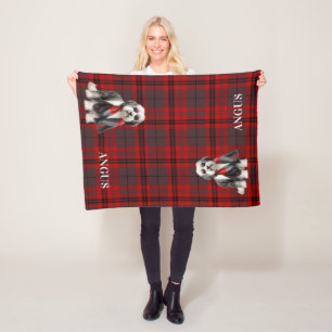 Polaire Mouton mignon et plaid rouge couverture personnali