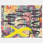 Polaire N'ABANDONNEZ JAMAIS la couverture d'ouatine, 60" (Devant (Horizontal))