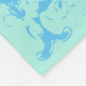 Polaire "N'importe quel nom" Couverture Douce Pastels vert (Coin)