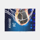 Polaire Nom et numéro personnalisés Couverture de la flott (Devant (Horizontal))