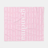 Polaire Nom personnalisé Couverture grand-mère, Couverture (Devant (Horizontal))