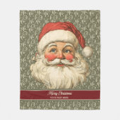 Polaire Nostalgique couverture du Père Noël dans le style  (Devant)