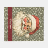 Polaire Nostalgique couverture du Père Noël dans le style  (Devant (Horizontal))