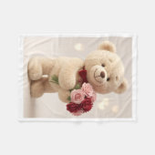 Polaire Nounours avec couverture de roses (Devant (Horizontal))