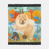 Polaire OISEAUX DE BONHEUR Chow toece couverture (Devant)