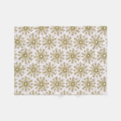 Polaire Ouatine de couverture de neige de flocon de neige (Devant (Horizontal))