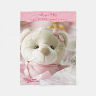 Polaire Ours de nounours rose de bébé de couverture