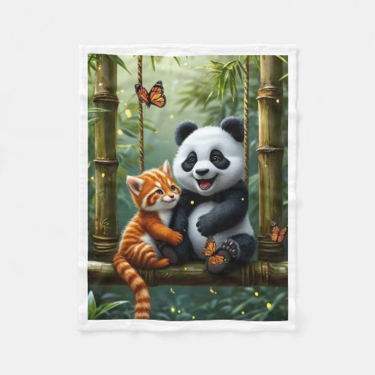 Polaire Panda et amis chat rouge dans la couverture de for (Devant)