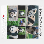 Polaire Pandas géantes DC - Couverture "Dans nos coeurs" (Devant (Horizontal))