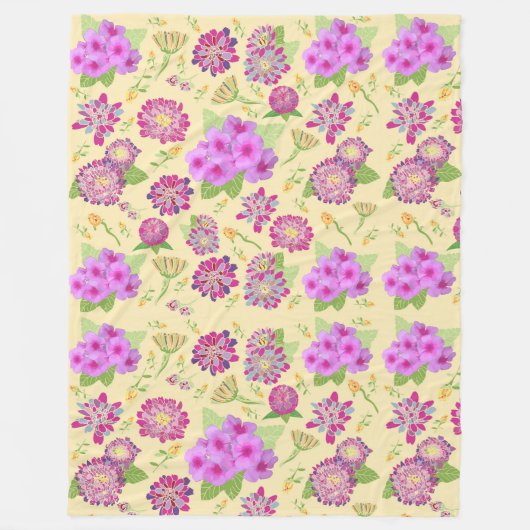 Polaire Pansies couverture fleurie (Devant)