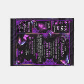 Polaire Papillon personnalisé à la couverture de ma fille (Devant (Horizontal))