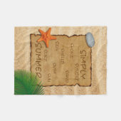 Polaire Parchemin sur Arrière - plan de sable - Couverture (Devant (Horizontal))