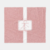 Polaire Parties scintillant rose Couverture de lancer pers (Devant (Horizontal))