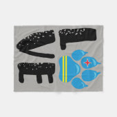 Polaire PATTE d'AMOUR - couverture d'ouatine de lettres (Devant (Horizontal))