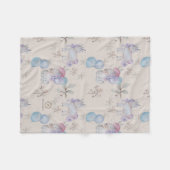 Polaire Pépinière florale Impression lunaire Couverture bé (Devant (Horizontal))