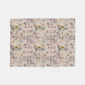Polaire Pépinière florale imprimer couverture bébé (Devant (Horizontal))