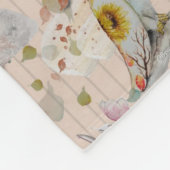 Polaire Pépinière florale imprimer couverture bébé (Coin)