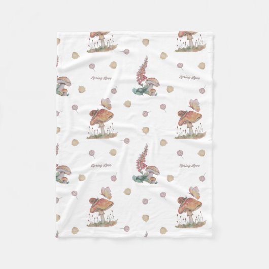 Polaire Pépinière florale imprimer couverture bébé (Devant)