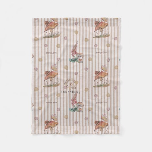 Polaire Pépinière florale imprimer couverture bébé (Devant)