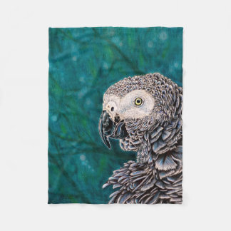Polaire Perroquet de gris africain - couverture d'ouatine