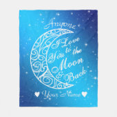 Polaire Personnalisé À la couverture en toison de la lune (Devant)