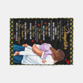 Polaire Personnalisé À Ma Couverture Fille, (Devant (Horizontal))