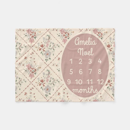 Polaire Personnaliser de couverture personnalisée pour béb (Devant (Horizontal))