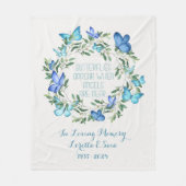 Polaire Perte De Mère Papillon Couverture Mémorial Apparaî (Devant)